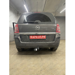 1175-A ORIS Фаркоп на Opel Zafira B 2005-2012. Необходима подрезка бампера. Тип шара: A. Нагрузки: 1500/75 кг, масса фаркопа 17,2 кг (без электрики в комплекте)