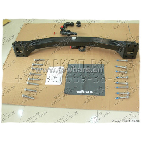 321736600001 WESTFALIA Фаркоп на Volkswagen Touareg 2002-2010, 2010-2018, Porsche Cayenne 2002-2010, 2010-2017. Быстросъемное вертикальное крепление шара на ключе. Нагрузки 3500/140 кг, масса фаркопа 34 кг