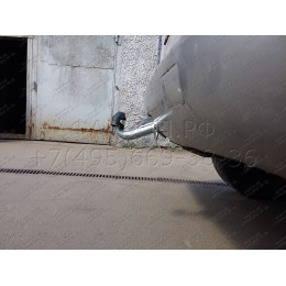 M029A GALIA Полностью оцинкованный фаркоп на Mercedes M-Class w163 1998-2005 (запасное колесо под бампером). Подрозетник убирается за бампер. Тип шара: F. Без вы