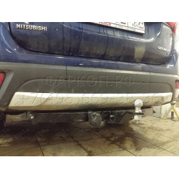 FA 0995-E Бизон Фаркоп на Mitsubishi Outlander 2012-2022 без подрезки бампера. Тип шара: E (легкосъемный шар под квадрат). Нагрузки: 3200/120 кг. Не комплектуется эл