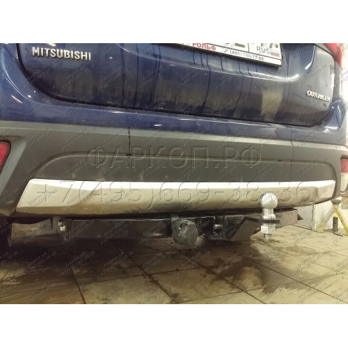 FA 0995-E Бизон Фаркоп на Mitsubishi Outlander 2012-2022 без подрезки бампера. Тип шара: E (легкосъемный шар под квадрат). Нагрузки: 3200/120 кг. Не комплектуется электрикой