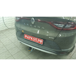 91715-A MOTODOR Фаркоп с оцинкованным шаром на Renault Arkana 2019-2022 без выреза в бампере. Тип шара: A. Нагрузки: 1500/75 кг, масса фаркопа 16,5 кг (без электрики в 