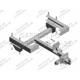 2705.K2 Трейлер Фаркоп для ГАЗ 2705, 33023, 3221 (Газель автобус цельнометаллический) 2005- (не подходит на а/м 2705 до -2005, с расположенным справа глушителе
