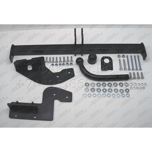 4163-A ORIS Фаркоп на Mitsubishi Lancer седан 2012-2018 (двигатель 1,6 л) без подрезки бампера. Тип шара: A. Нагрузки: 1200/50 кг, масса фаркопа 17,9 кг (без электрики в комплекте)