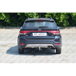 KRL-17-991122.00 PT GROUP Фаркоп на Solaris KRX 2024-, Kia Rio X-Line 2017-2020, Kia Rio X 2020-2022 без подрезки бампера. Тип шара: E (легкосъемный шар под квадрат). Нагрузки: 1500/80 кг