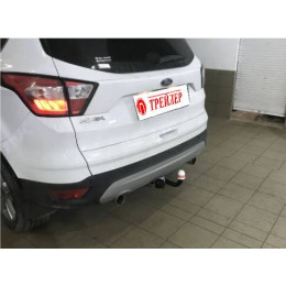 6041 Трейлер Фаркоп для Ford Kuga 2008-2013, 2013-2019. Требуется подрезка бампера. Тип шара: A. Нагрузки: 1000/50 кг, масса фаркопа 17,2 кг (без электрики в компле