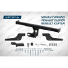 F.4711.002 BERG Фаркоп на Renault Duster 2021-2022 (без выреза бампера), Renault Kaptur 2016-2022, Renault Duster 2011-2021, Nissan Terrano 2014-2022 (необходима подрезка бампера). Тип шара: E. Нагрузки: 1200/75 кг, масса фаркопа 18 кг (без электрики в ко