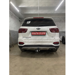 6761-AN ORIS Фаркоп на Kia Sorento Prime 2015-2018, 2018-2020, Hyundai Santa Fe 2018-2021. Необходима подрезка бампера. Тип шара: A. Нагрузки: 2000/75 кг, масса фаркопа 19,5 кг (без эле