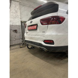 6761-AN ORIS Фаркоп на Kia Sorento Prime 2015-2018, 2018-2020, Hyundai Santa Fe 2018-2021. Необходима подрезка бампера. Тип шара: A. Нагрузки: 2000/75 кг, масса фаркопа 19,5 кг (без эле