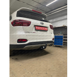 6761-AN ORIS Фаркоп на Kia Sorento Prime 2015-2018, 2018-2020, Hyundai Santa Fe 2018-2021. Необходима подрезка бампера. Тип шара: A. Нагрузки: 2000/75 кг, масса фаркопа 19,5 кг (без эле