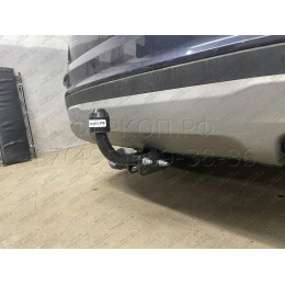 7231 Трейлер Фаркоп для Hyundai Santa Fe 2012-2018, в т.ч. Hyundai Santa Fe Premium 2016-2018, Kia Sorento 2012-2015. Требуется подрезка бампера. Тип шара: A. Нагрузки: 1000/50 кг, масса ф