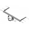 92402-A MOTODOR Фаркоп с оцинкованным шаром на Suzuki Vitara 2015-, Suzuki SX4 S-Cross 2013-2022. Необходима подрезка бампера. Тип шара: A. Нагрузки: 1400/75 кг, масса фаркопа 15 кг (без электрики в комплекте)