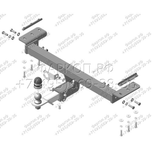 99004-E MOTODOR Фаркоп с оцинкованным шаром на Xcite X-Cross 7 2024-, Chery Tiggo 7 Pro 2020-2024, Chery Tiggo 7 Pro Max 2022-2024, 2024-, Exeed LX 2022- без выреза в бампере. Тип шара: E. Нагрузки 1500/75 кг, масса фаркопа 17,4 кг (без электрики в компле