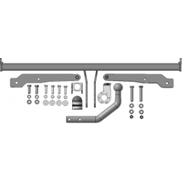 92402-A MOTODOR Фаркоп с оцинкованным шаром на Suzuki Vitara 2015-, Suzuki SX4 S-Cross 2013-2022. Необходима подрезка бампера. Тип шара: A. Нагрузки: 1400/75 кг, масса фаркопа