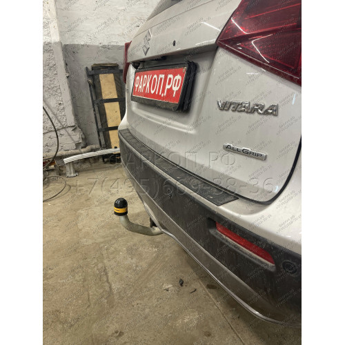 92402-A MOTODOR Фаркоп с оцинкованным шаром на Suzuki Vitara 2015-, Suzuki SX4 S-Cross 2013-2022. Необходима подрезка бампера. Тип шара: A. Нагрузки: 1400/75 кг, масса фаркопа 15 кг (без электрики в комплекте)