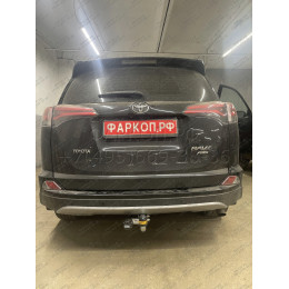 92506-A MOTODOR Фаркоп с оцинкованным шаром на Toyota RAV4 2013-2019. Необходима подрезка бампера. Тип шара: A. Нагрузки: 1500/75 кг, масса фаркопа 23 кг (без элект
