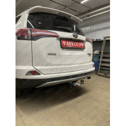 92506-A MOTODOR Фаркоп с оцинкованным шаром на Toyota RAV4 2013-2019. Необходима подрезка бампера. Тип шара: A. Нагрузки: 1500/75 кг, масса фаркопа 23 кг (без элект
