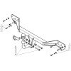 92519-A MOTODOR Фаркоп с оцинкованным шаром на Toyota Prius C 2011-2019, Toyota Aqua 2011-2019. Тип шара: A. Нагрузки: 800/75 кг, масса фаркопа 12,5 кг (без электрики в комплекте)