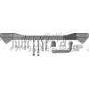 92519-A MOTODOR Фаркоп с оцинкованным шаром на Toyota Prius C 2011-2019, Toyota Aqua 2011-2019. Тип шара: A. Нагрузки: 800/75 кг, масса фаркопа 12,5 кг (без электрики в комплекте)