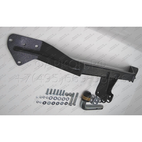 92519-A MOTODOR Фаркоп с оцинкованным шаром на Toyota Prius C 2011-2019, Toyota Aqua 2011-2019. Тип шара: A. Нагрузки: 800/75 кг, масса фаркопа 12,5 кг (без электрики в комплекте)