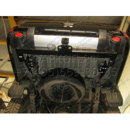 FA 0648-E Бизон Фаркоп на Mitsubishi L200 2006-2015 без подрезки бампера. Тип шара: E (легкосъемный шар под квадрат). Нагрузки: 3500/120 кг. Не комплектуется элек