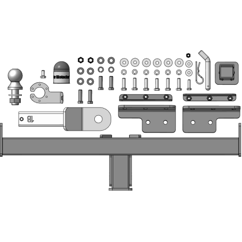 99004-E MOTODOR Фаркоп с оцинкованным шаром на Xcite X-Cross 7 2024-, Chery Tiggo 7 Pro 2020-2024, Chery Tiggo 7 Pro Max 2022-2024, 2024-, Exeed LX 2022- без выреза в бампере. Тип шара: E. Нагрузки 1500/75 кг, масса фаркопа 17,4 кг (без электрики в компле