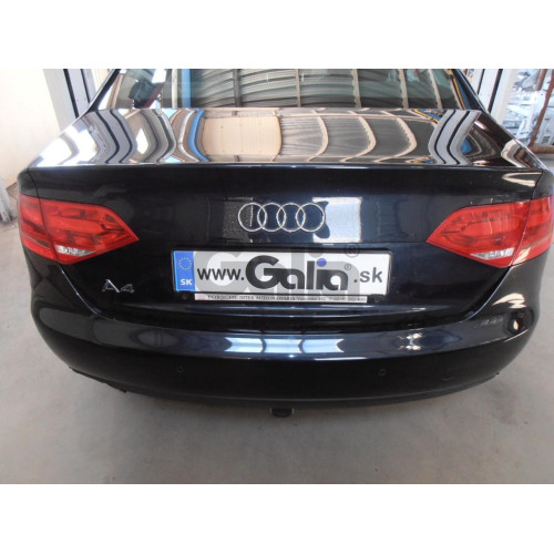 A047C GALIA Полностью оцинкованный фаркоп на Audi A4 B8 седан/универсал 2007-2015, Audi A4 Allroad 2009-2016, Audi A5 Sportback 2008-2016. Подрозетник убирается за бампер. Тип шара: C (горизонтальный съемный). Невидимый вырез бампера. Нагрузки: 2200/90 кг