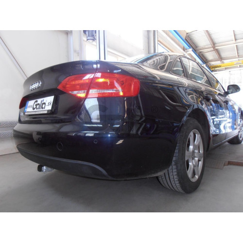 A047C GALIA Полностью оцинкованный фаркоп на Audi A4 B8 седан/универсал 2007-2015, Audi A4 Allroad 2009-2016, Audi A5 Sportback 2008-2016. Подрозетник убирается за бампер. Тип шара: C (горизонтальный съемный). Невидимый вырез бампера. Нагрузки: 2200/90 кг