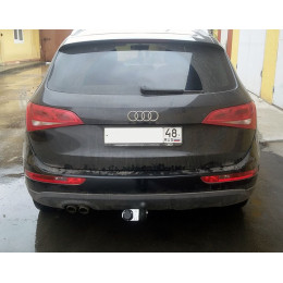 AU 04 AVTOS Фаркоп на Audi Q5 2008-2016. Необходима подрезка бампера. Тип шара: A. Нагрузки: 2400/75 кг, масса фаркопа 19 кг (без электрики в комплекте)