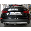 B018A GALIA Полностью оцинкованный фаркоп на BMW X1 E84 2009-2015, кроме M-обвеса. Подрозетник убирается за бампер. Тип шара: A. Без выреза бампера. Нагрузки: 2000/85 кг, масса фаркопа 12,72 кг