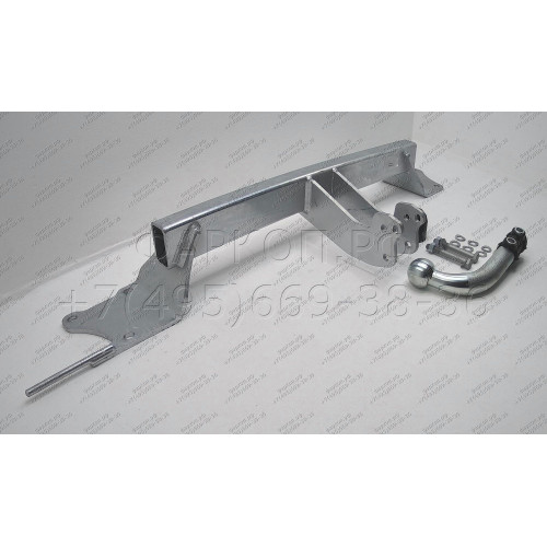 B018A GALIA Полностью оцинкованный фаркоп на BMW X1 E84 2009-2015, кроме M-обвеса. Подрозетник убирается за бампер. Тип шара: A. Без выреза бампера. Нагрузки: 2000/85 кг, масса фаркопа 12,72 кг