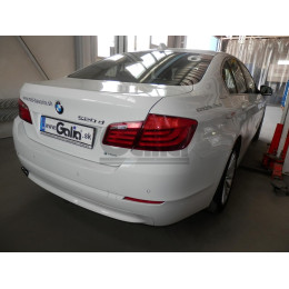 B020A GALIA Полностью оцинкованный фаркоп на BMW 5-Series седан F10 / универсал F11 2010-2016, BMW 5-Series GT F07 2010-2017. Подрозетник убирается за бампер. Тип шара: A. Не