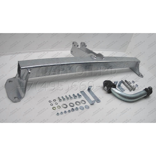 B020A GALIA Полностью оцинкованный фаркоп на BMW 5-Series седан F10 / универсал F11 2010-2016, BMW 5-Series GT F07 2010-2017. Подрозетник убирается за бампер. Тип шара: A. Невидимый вырез бампера. Нагрузки: 2200/100 кг, масса фаркопа 14,42 кг