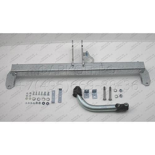 B020A GALIA Полностью оцинкованный фаркоп на BMW 5-Series седан F10 / универсал F11 2010-2016, BMW 5-Series GT F07 2010-2017. Подрозетник убирается за бампер. Тип шара: A. Невидимый вырез бампера. Нагрузки: 2200/100 кг, масса фаркопа 14,42 кг