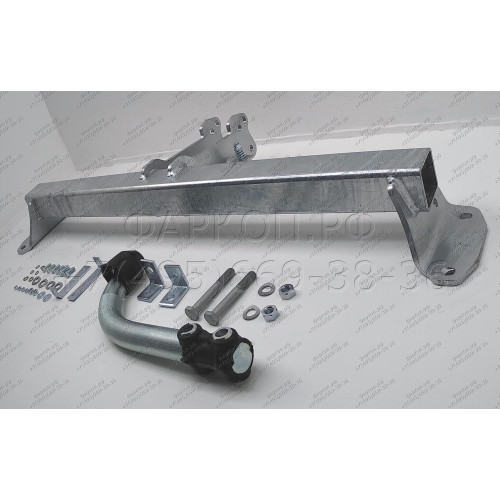 B020A GALIA Полностью оцинкованный фаркоп на BMW 5-Series седан F10 / универсал F11 2010-2016, BMW 5-Series GT F07 2010-2017. Подрозетник убирается за бампер. Тип шара: A. Невидимый вырез бампера. Нагрузки: 2200/100 кг, масса фаркопа 14,42 кг