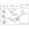 B023A GALIA Полностью оцинкованный фаркоп на MINI Countryman 2017-2024, MINI Clubman 2015-2024, BMW X2 F39 2018-2024, BMW X1 F48 07/2015-2022, BMW 2-Series Active Tourer F45 09/2014-2021, BMW 2-Series Gran Tourer F46 05/2015-2021. Подрозетник убирается за