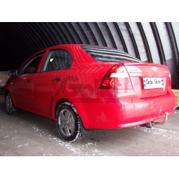 C049C GALIA Полностью оцинкованный фаркоп на Chevrolet Aveo седан 2002-2012, Daewoo Kalos седан 2002-2012, Chevrolet Nexia 2020-. Тип шара: C (горизонтальный съемный). Установка 