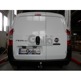 C056A GALIA Полностью оцинкованный фаркоп на FIAT Fiorino Qubo, Fiorino III 2008-2021, Peugeot Bipper 2008-2017, Citroen Nemo 2008-2015. Тип шара: A. Без выреза бампера. Нагрузки: 1100/60 кг, 