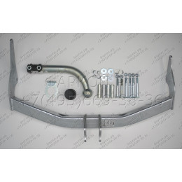 C056A GALIA Полностью оцинкованный фаркоп на FIAT Fiorino Qubo, Fiorino III 2008-2021, Peugeot Bipper 2008-2017, Citroen Nemo 2008-2015. Тип шара: A. Без выреза бампера. Нагрузки: 1100/60 кг, 