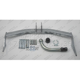 C056A GALIA Полностью оцинкованный фаркоп на FIAT Fiorino Qubo, Fiorino III 2008-2021, Peugeot Bipper 2008-2017, Citroen Nemo 2008-2015. Тип шара: A. Без выреза бампера. Нагрузки: 1100/60 кг, 