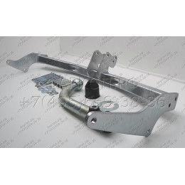 C056A GALIA Полностью оцинкованный фаркоп на FIAT Fiorino Qubo, Fiorino III 2008-2021, Peugeot Bipper 2008-2017, Citroen Nemo 2008-2015. Тип шара: A. Без выреза бампера. Нагрузки: 1100/60 кг, 