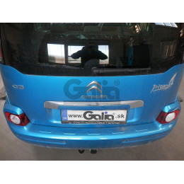 C059A GALIA Полностью оцинкованный фаркоп на Citroen C3 Picasso 2009-2017. Тип шара: A. Без выреза бампера. Нагрузки: 1400/75 кг, масса фаркопа 13,5 кг