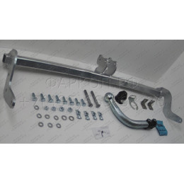 C059A GALIA Полностью оцинкованный фаркоп на Citroen C3 Picasso 2009-2017. Тип шара: A. Без выреза бампера. Нагрузки: 1400/75 кг, масса фаркопа 13,5 кг