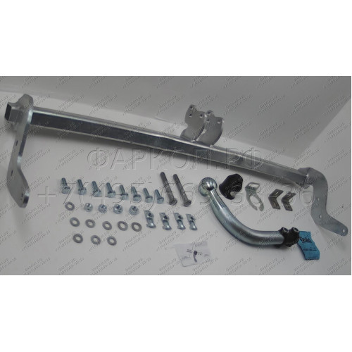 C059A GALIA Полностью оцинкованный фаркоп на Citroen C3 Picasso 2009-2017. Тип шара: A. Без выреза бампера. Нагрузки: 1400/75 кг, масса фаркопа 13,5 кг