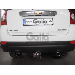 C060A GALIA Полностью оцинкованный фаркоп на Chevrolet Captiva 2006-2013, 2013-2018, Opel Antara 2006-2013, 2013-2017. Только для авто с запаской снизу. Тип шара: A. Нагрузки: 2100/80 