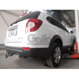 C060A GALIA Полностью оцинкованный фаркоп на Chevrolet Captiva 2006-2013, 2013-2018, Opel Antara 2006-2013, 2013-2017. Только для авто с запаской снизу. Тип шара: A. Нагрузки: 2100/80 