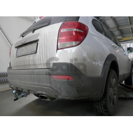 C060A GALIA Полностью оцинкованный фаркоп на Chevrolet Captiva 2006-2013, 2013-2018, Opel Antara 2006-2013, 2013-2017. Только для авто с запаской снизу. Тип шара: A. Нагрузки: 2100/80 