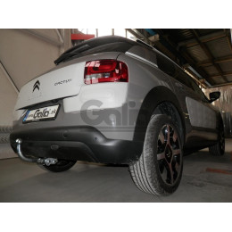 C069A GALIA Полностью оцинкованный фаркоп на Citroen C4 Cactus 2014-2020. Подрозетник убирается за бампер. Тип шара: A. Установка без снятия и выреза бампера. 