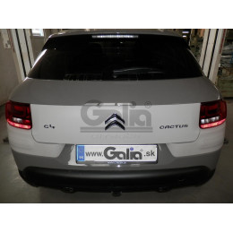 C069A GALIA Полностью оцинкованный фаркоп на Citroen C4 Cactus 2014-2020. Подрозетник убирается за бампер. Тип шара: A. Установка без снятия и выреза бампера. 