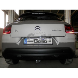 C069A GALIA Полностью оцинкованный фаркоп на Citroen C4 Cactus 2014-2020. Подрозетник убирается за бампер. Тип шара: A. Установка без снятия и выреза бампера. 